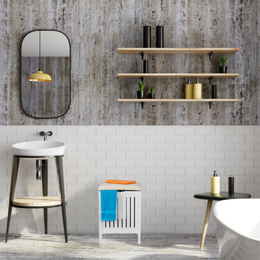 Relaxdays Laundry Basket with Seat