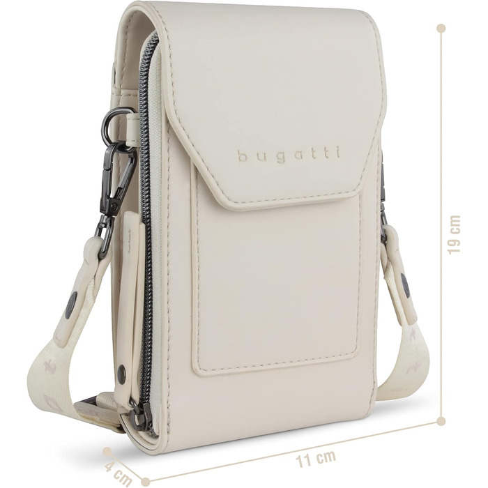 Сумка Bugatti Almata на плече з відділенням для смартфона, кросбоді для жінок, бежевого кольору