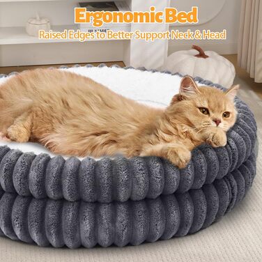 Килимок для котів XIAPIA, плюшевий, 58x20 см, сірий. М'який, теплий, ортопедичний, з нековзким дном