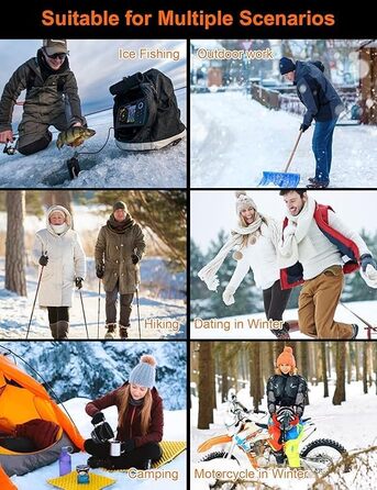 Обогревна жилетка для жінок та чоловіків з 15 зонами обігріву, для активного відпочинку та роботи на відкритому повітрі, подарунок на Різдво та День подяки (акумулятор не входить до комплекту, чорний колір)