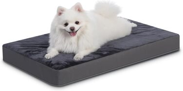 Favodormir Orthopedic Dog Bed, Dog Cushion for Large Dogs XXL, with Washable Removable Cover, Outdoor Dog Mat, Dog Basket, Dog Mattress for Large Dogs, 119x73x9cm (L 58 x W 43 x H 7 cm, Dark Grey)