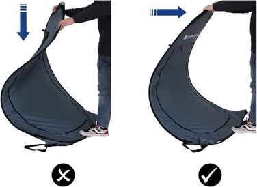 SONGMICS Pop-Up Privacy Tent - Outdoor Shower & Toilet Tent for Camping, Fishing, Beach - Portable Changing Room with Carry Bag