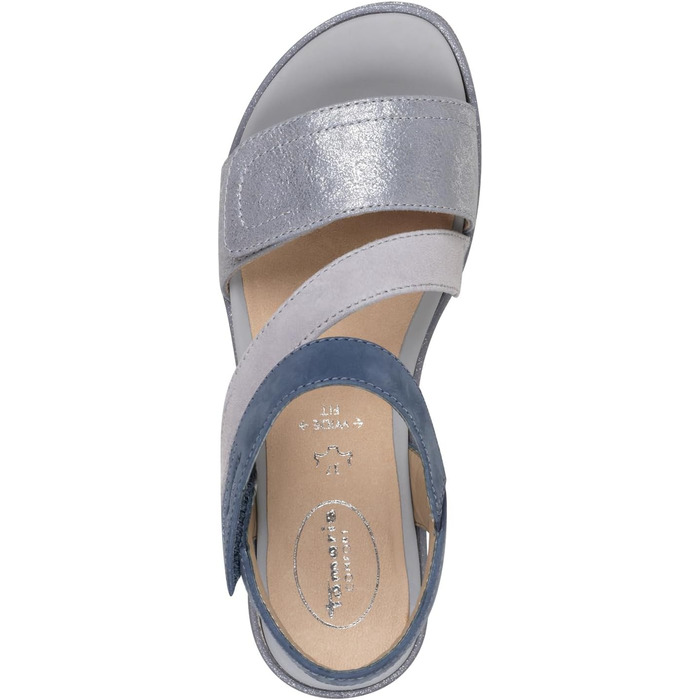Босоніжки жіночі Tamaris 8-88705-44 Wide Fit, світло-блакитні, 39 EU