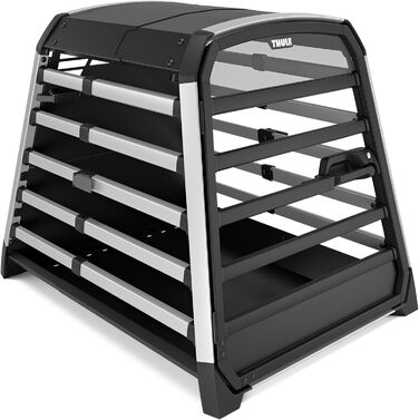 Thule Allax - переносна переносна клітка для собак, чорний/алюміній, XXL Compact