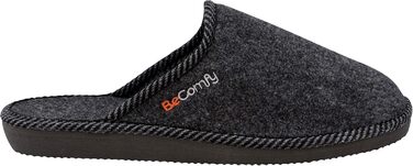 Чоловічі фетрові домашні тапочки BeComfy з EVA підошвою Memory Foam, сірий графіт, розміри 40-46