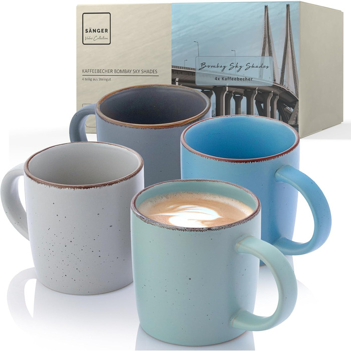 Набір керамічних мисок Sänger VALUE COLLECTION (4 шт.), 700 мл, фіолетовий, для мюслі, для 4 осіб, мийок в посудомийній машині, мікрохвильовій печі, стійкі до подряпин