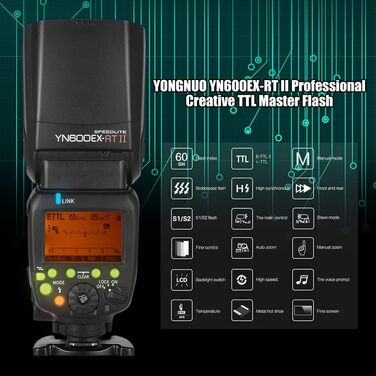Спалах YONGNUO YN600EX-RT II: професійний TTL Master для Canon з бездротовим зв'язком 2.4G та HSS 1/8000s