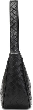 Сумка жіноча Schutertaschen Hobo мініатюрна, чорна (L) з блискавкою