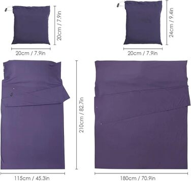 GIJMZY Sleeping Bag Liner Lightweight Sleeping Bag Liner Sleeping Bag Outdoor Camping Hotel Travel Sheet