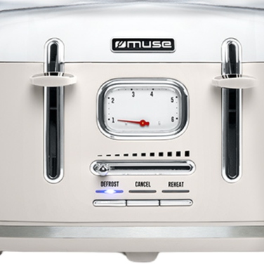 Тостер Muse MS-131SC, бежевий, 1800 Вт