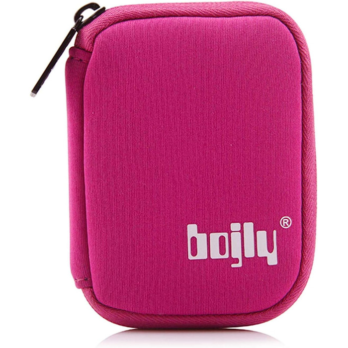 Органайзер для USB-накопичувачів та аксесуарів: водонепроникна сумка-чохол (9 відділень, чорний, рожевий)