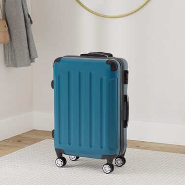 Чохол-валіза BEIBYE на 4 колесах, полікарбонат, 66 см, 70 л (світло-зелений)