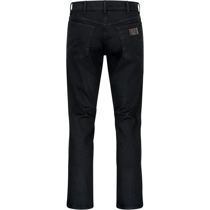 Джинси чоловічі Wrangler Texas Regular Fit Authentic Straight, еластичні, чорного кольору (42W/34L) + ремінь чорний