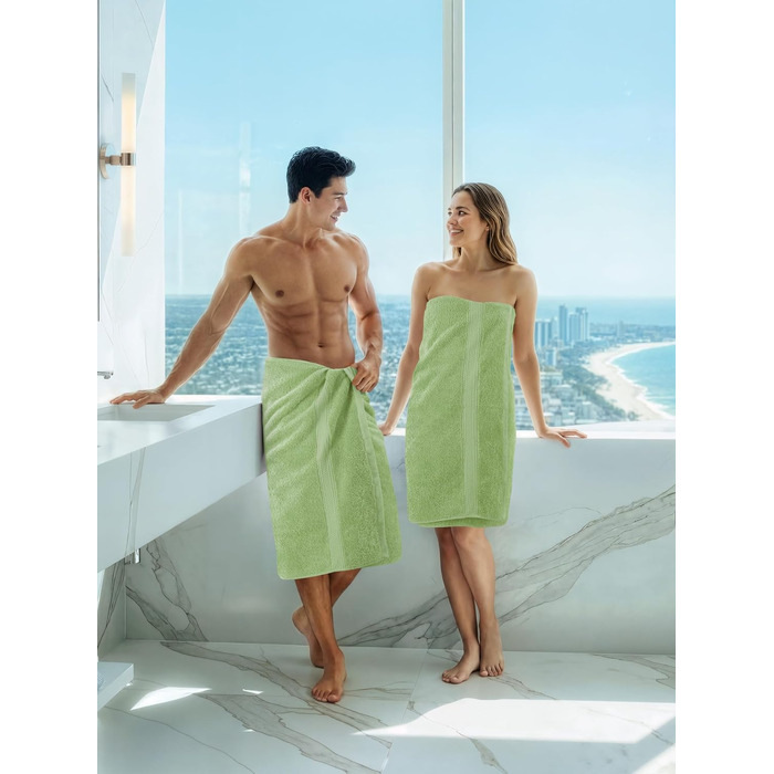Набір банних рушників Utopia Towels (4 шт.), 69 x 137 см, шавлієвий зелений, 100% бавовна, висока поглинальна здатність