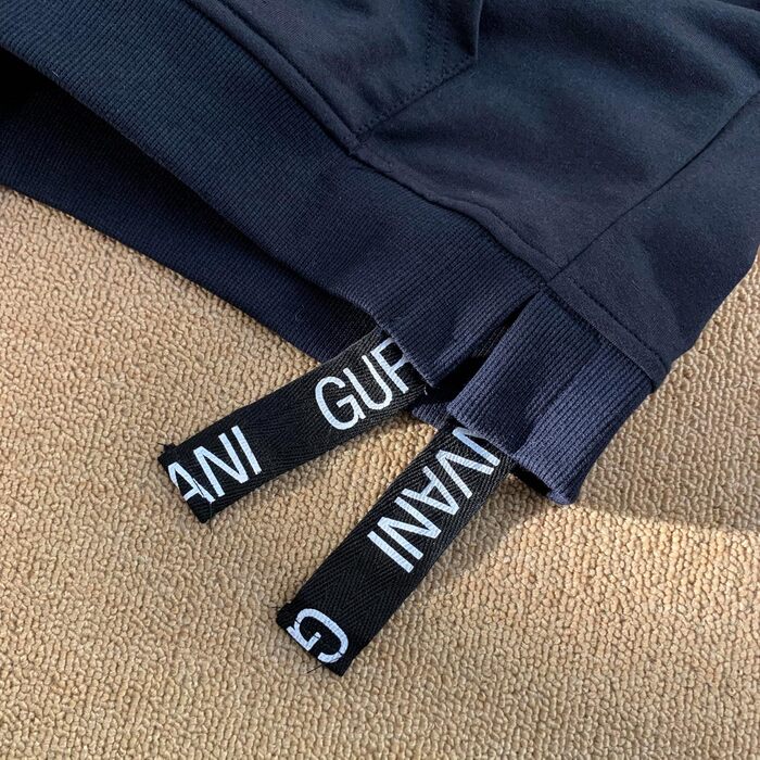 Худі чоловіче Gurunvani Kontrastfarbe Patchwork, білий (XXL, темно-синій)