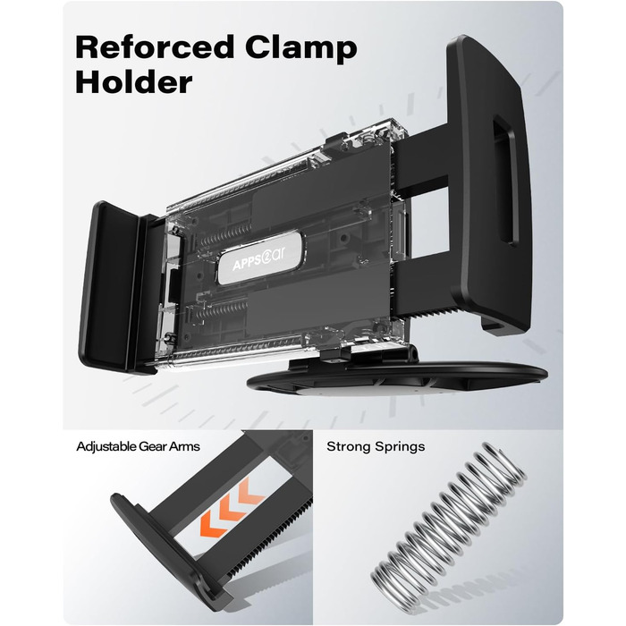 Універсальний тримач для планшету та телефону в авто APPS2Car [2 в 1] - для 7-12.4