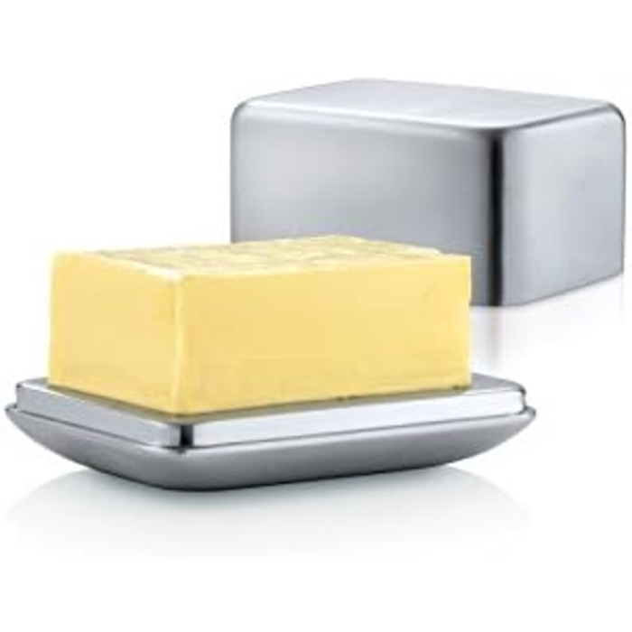 Маслянка Blomus BASIC з матової нержавіючої сталі, 125 г, срібляста
