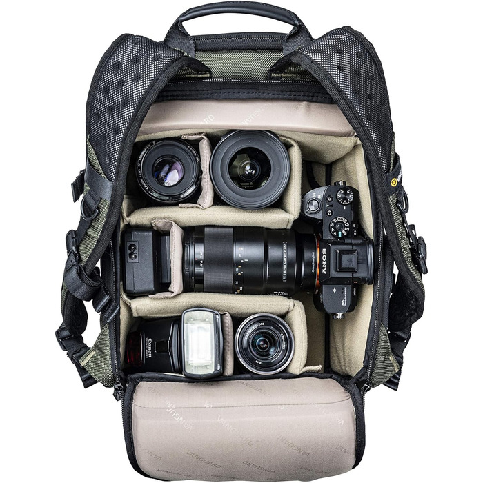 Рюкзак Vanguard Veo Select 37BRM GR для фотообладнання, зелений