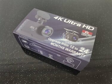 Відеореєстратор SIGRILL 4K/2K/1080p з Wi-Fi, двокамерний, з SD-картою 64GB, нічне бачення, кут огляду 170°, G-сенсор, паркувальний режим, Loop-запис, підтримка до 256GB