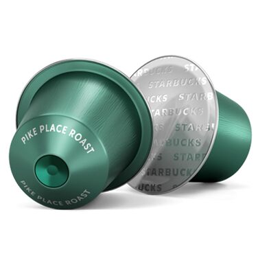 Капсули для кави Starbucks Pike Place Roast сумісна з Nespresso, середнього обсмаження, капсули 100 шт. (10 г)