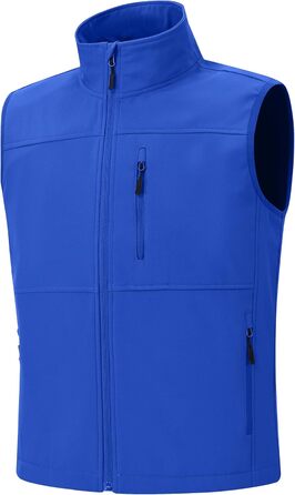 Чоловіча куртка Weste Outdoor з софтової мембрани, водонепроникна та вітронепроникна, з флісовою підкладкою, для туризму (M, Синій)