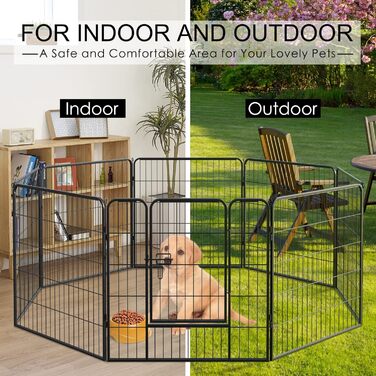 Вольєр для цуценят, 60 см, для дому та вулиці, 8 штук (80W x 80H)