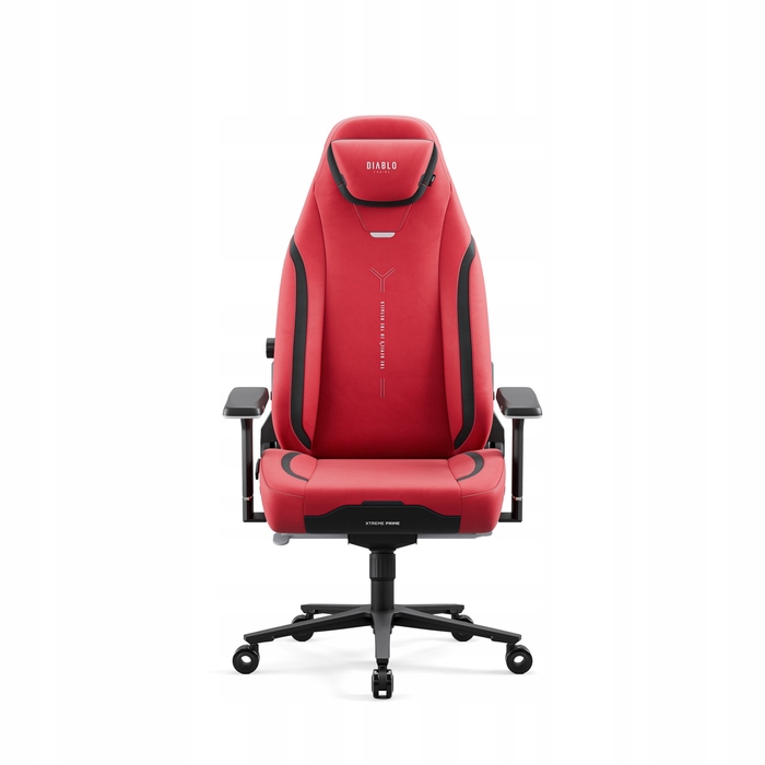 Ігрове крісло Diablo Chairs X.EYE PRIME, тканина, чорно-червоне