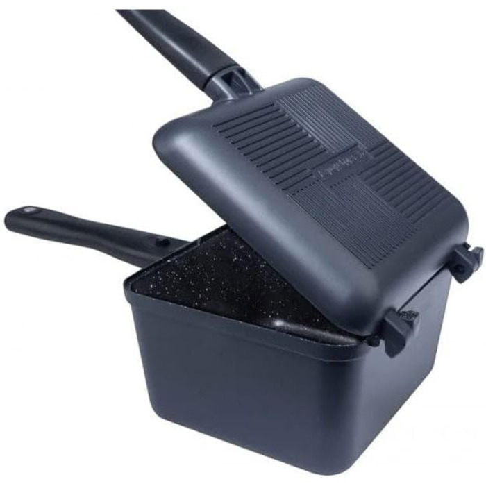 Сковорода та каструля RidgeMonkey Connect Deep Pan & Griddle Granite Edition для приготування їжі біля води