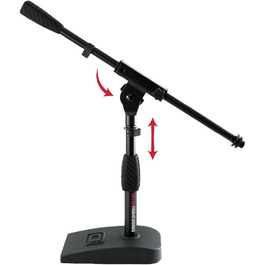 Мікрофонний стійка Gator Frameworks для бас-бочки та підсилювача з однією штангою (GFW-MIC-0851) з ваговою основою
