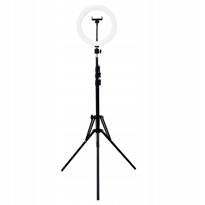 Кільцева LED-лампа для селфі 25 см, 24 Вт, 6500К, штатив 210 см