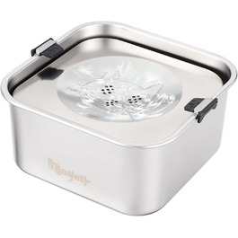 Миска для собак 3L без облизування, миска для пиття з нержавіючої сталі 304, миска для собак з неслизьким дном, для середніх та маленьких собак, придатна для миття в посудомийній машині