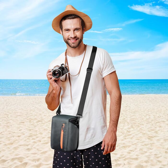 Сумка для камери FOSOTO: універсальна через плече для Canon, Nikon, Sony, Panasonic (SLR, Zoom, аксесуари)