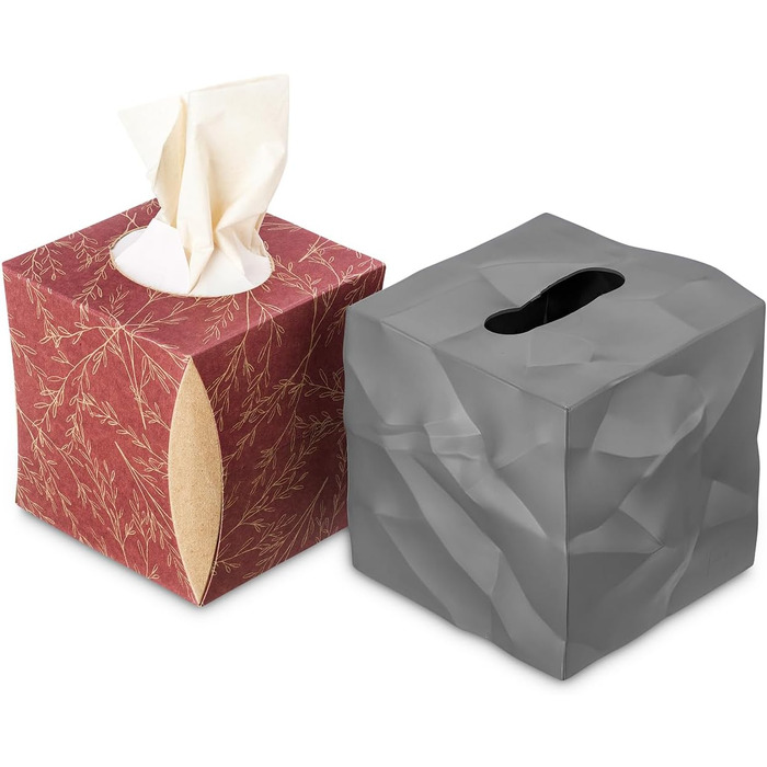 Essey Cosmetic Tissue Box Wipy Cube I, square tissue box dispenser, design tissue box, 13x13x13 cm
