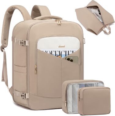 Рюкзак для ручної поклажі OVEVOOK: 40л, водонепроникний, з відділенням для ноутбука 17