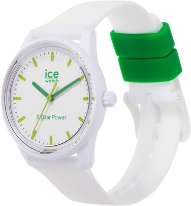 Жіночий годинник Ice-Watch Ice Solar Power Nature білий, силіконовий ремінець, Medium (40 мм)