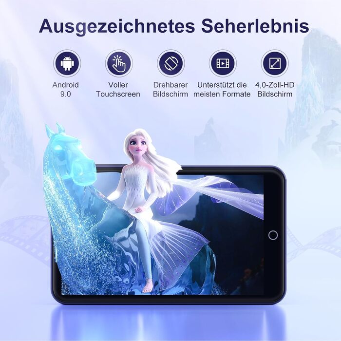 MP3 плеєр 16GB з Bluetooth та Wi-Fi, Android плеєр MP3/MP4 з 4