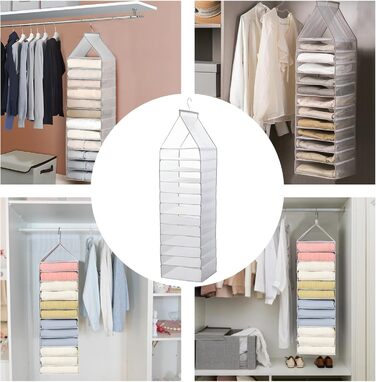 Чохли для одягу, 2 шт. (110x60x25 см), дихаючі сумки для одягу на блискавці, сірий колір