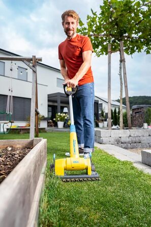 Насадка Gloria FineCut для тримера MultiBrush, для газонів і країв, ширина зрізу 36 см, жовта, аксесуар для газонокосарки та роботів