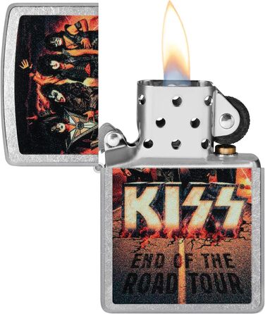 Запальничка Zippo Kiss End of The Road Street Chrome, кишенькова, оригінал