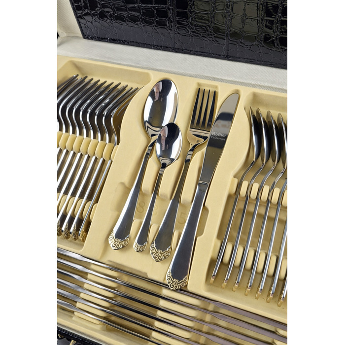 Набір столових приборів Hoffner, глянцеві, 72 предмети