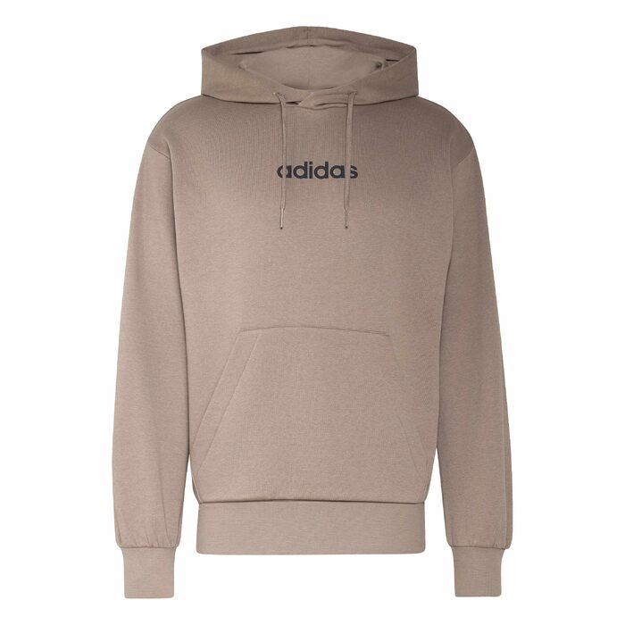 Чоловіча худі Adidas Essential Linear Fleece з капюшоном, колір Khaki Six/Black, розмір S