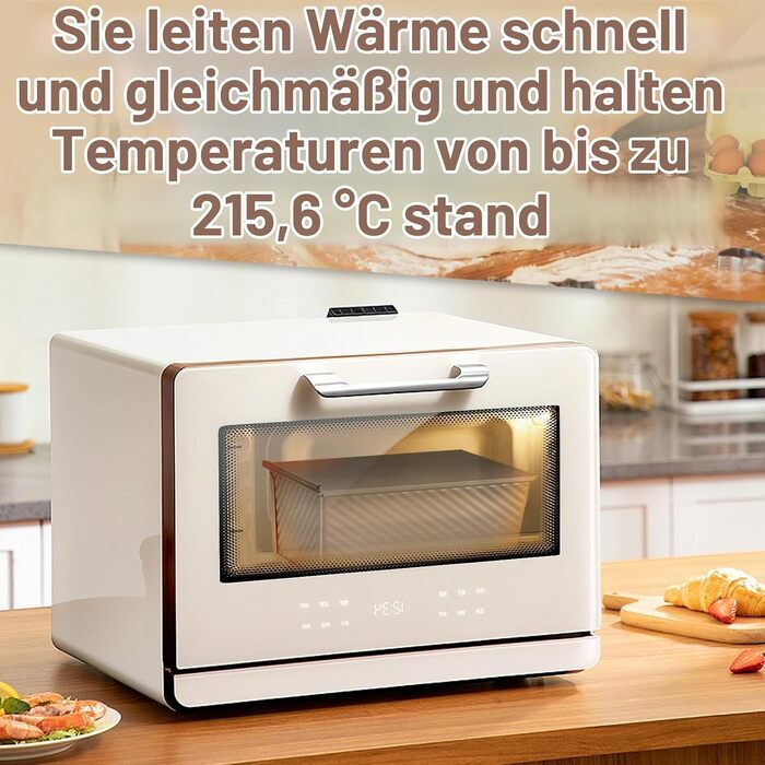 Набір антипригарних форм для випікання хліба та тостів Pavlleen з кришкою, 2 шт.