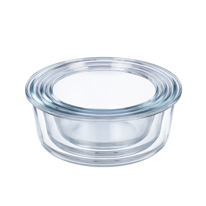 Relaxdays Glass Containers with Lids in 3 Sizes