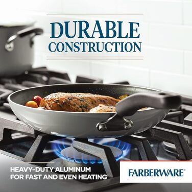 Набір кухонного посуду Farberware Cookstart DiamondMax: 15 предметів (каструлі, сковорідки, форма для випічки, аксесуари)