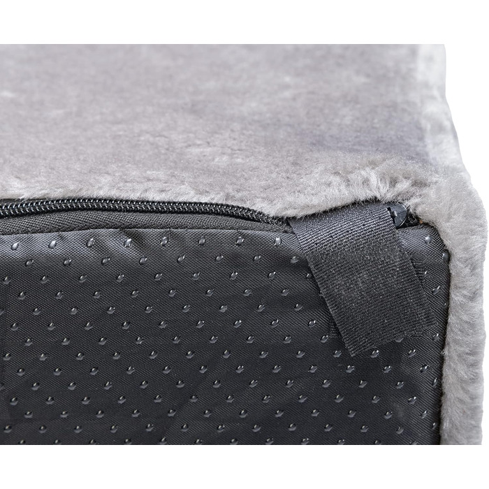 Karlie Easy Step сходинки для собак, аксесуар для собак, плюш/дерево - (Світло-сірий, 40x39x30 см)