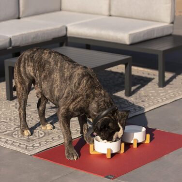 Підставка для миски SanoZoo для котів - екологічна, Made in Germany, 60x90 см, сіра