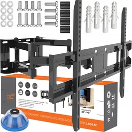 Потужний універсальний настінний поворотний кронштейн для телевізора 37