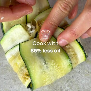 Фритюрниця повітряна MELLERWARE 1450W з скляним контейнером 4.5L, 9 програм, сенсорний дисплей, 80-200°C, таймер 60 хв