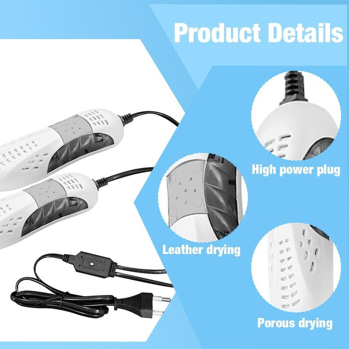 Електричний сушильник для взуття: портативний сушильник, сушильник для чобіт, сушильник для гірськолижних черевиків, для взуття, тепле взуття
