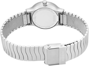 Жіночий наручний годинник Skagen Freja Lille: кварцовий механізм, сталевий ремінець, 26 мм, колір золото та глянцевий чорний